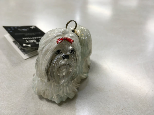 Maltese Joy to the World collectors ornament preowned