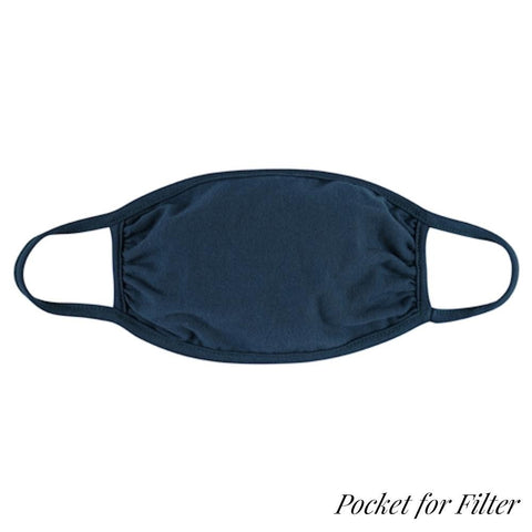 Teal Adults T-Shirt Cloth Face Mask with Filter Insert