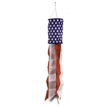 Stars and Stripes American windsock flag