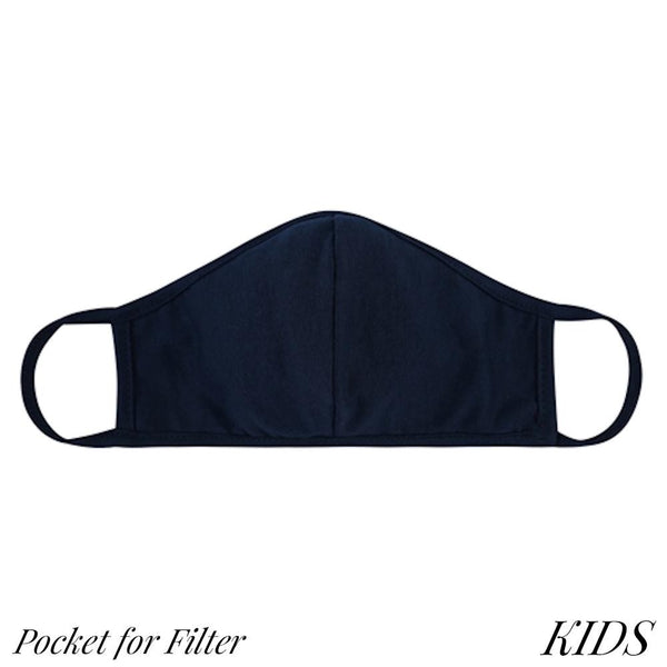 Navy KIDS T-Shirt Cloth Face Mask