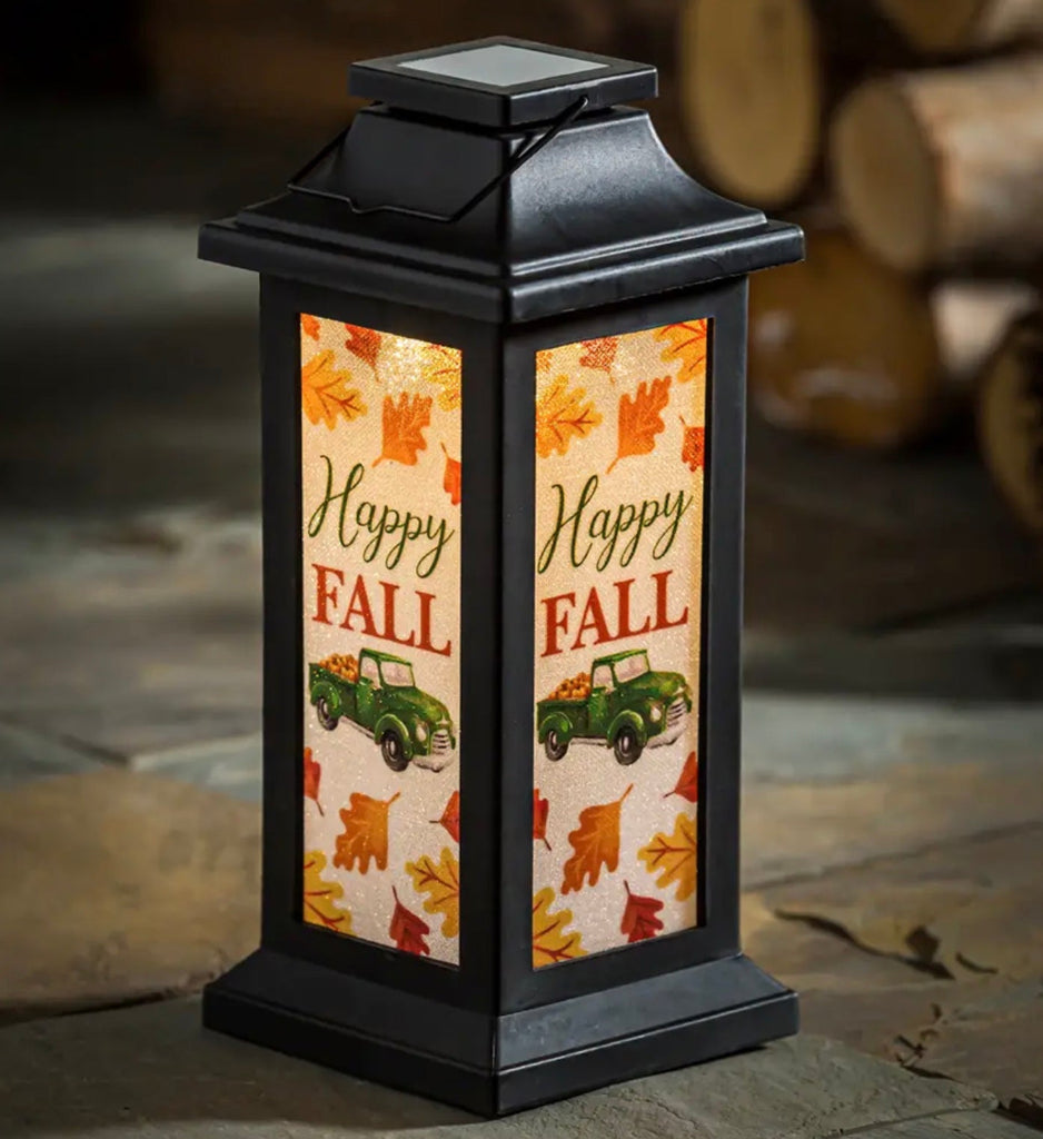 Fall Glitter Film Plastic Solar Lantern