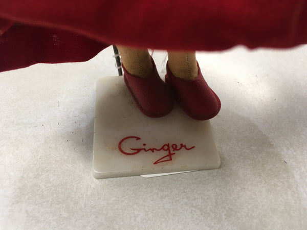 I s Sutton and son “Ginger” doll on stand made in Italy