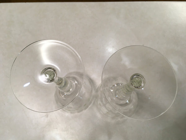Champagne Wine glass 2 Vine Flower dot design