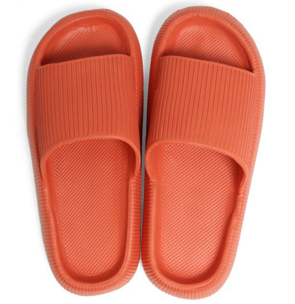 Orange EVA slide sandals M/L