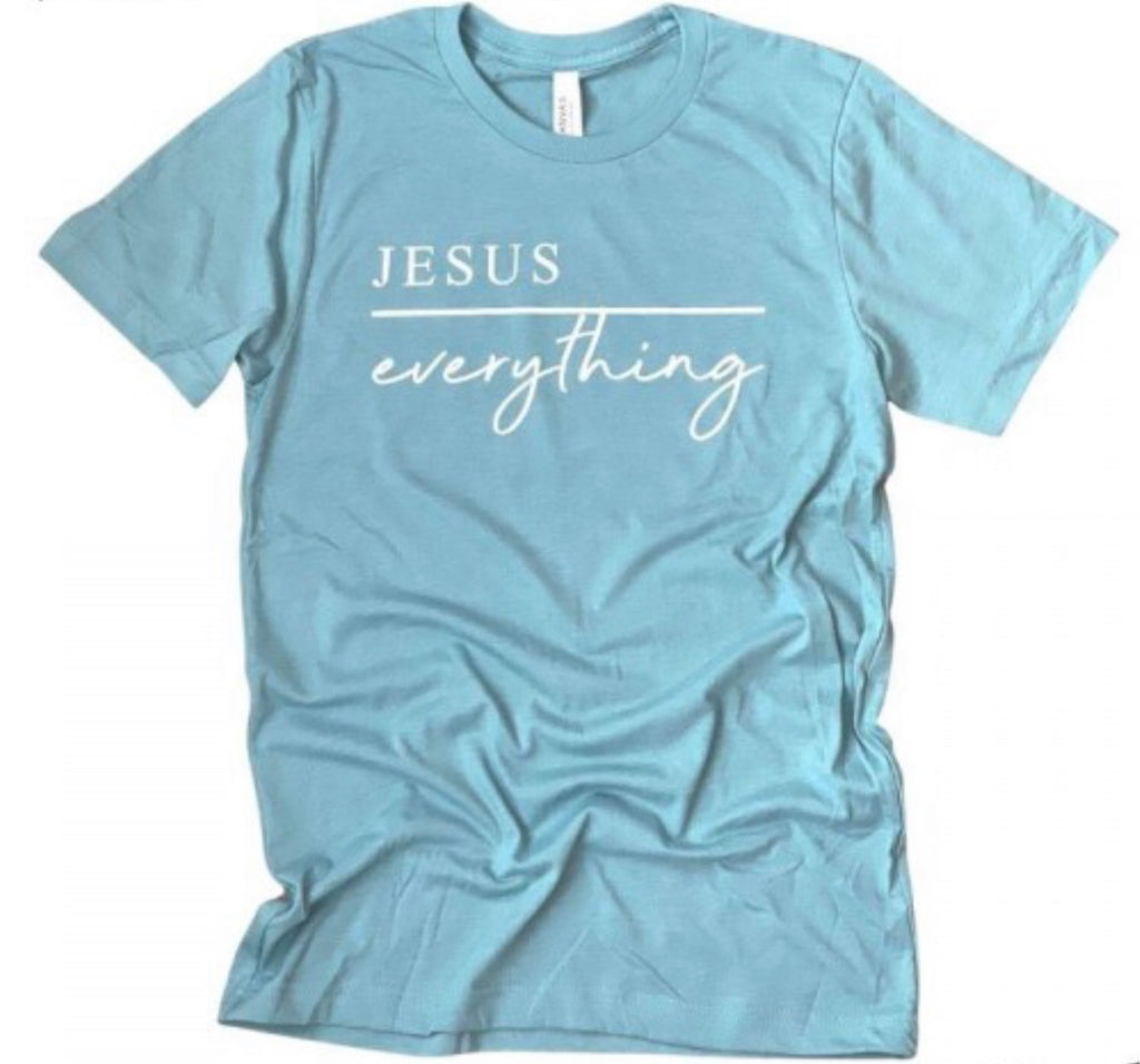 Jesus blue lagoon T-shirt top