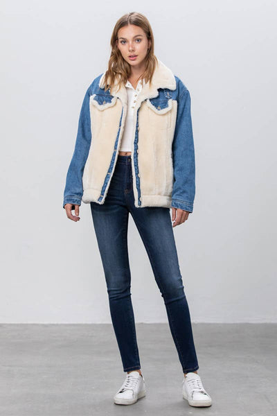 Insane Gene Sherpa Denim Jacket