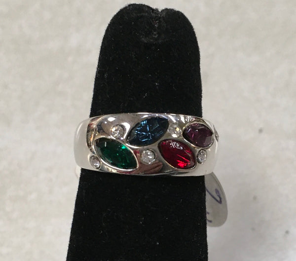 Multi CZ stone ring size 6