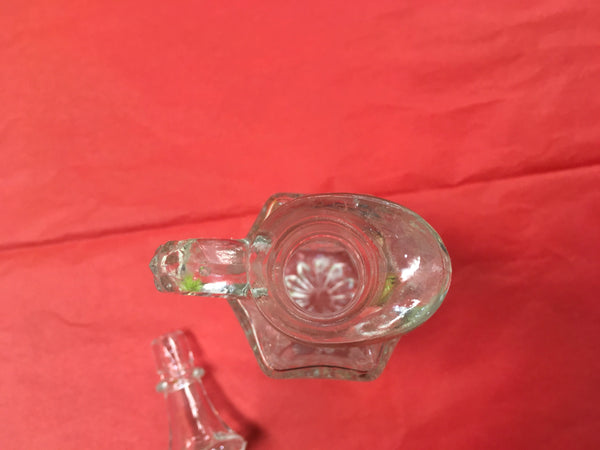 Vintage Wexford glass pattern Vinegar Oil Cruet decanter preowned