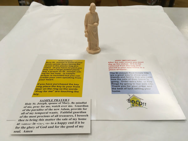 St Joseph statue and prayer to sell home Help for Real Estate NEW