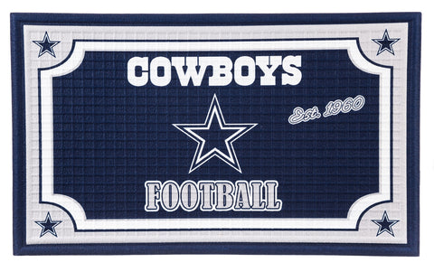 Dallas Cowboys Embossed Door Mat