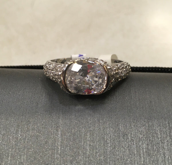 Cz solitaire ring size 10