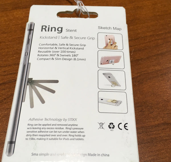 Silver Lips kick stand / finger grip phone stand