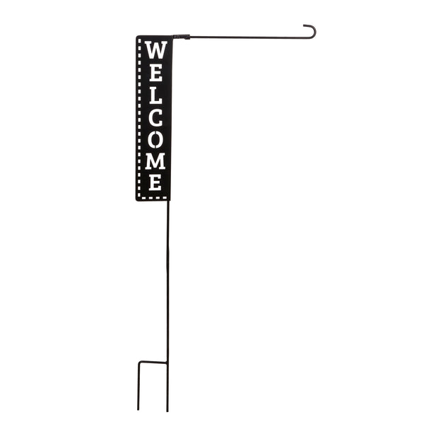 Welcome Garden Flag pole Stand