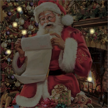 Santa LED lighted picture