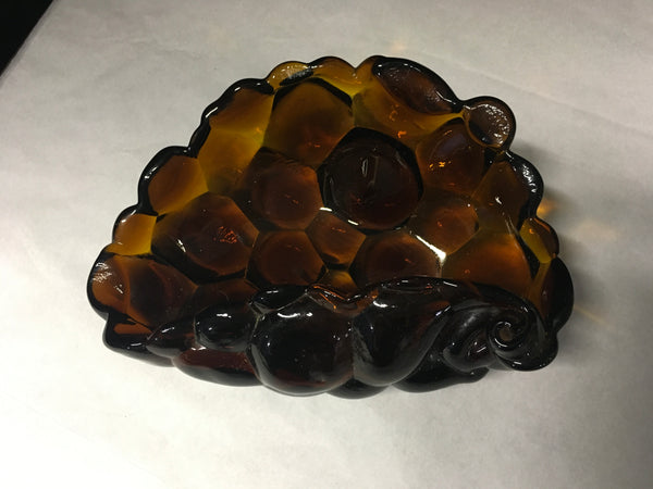 Smoke brown grape design cigar ashtray