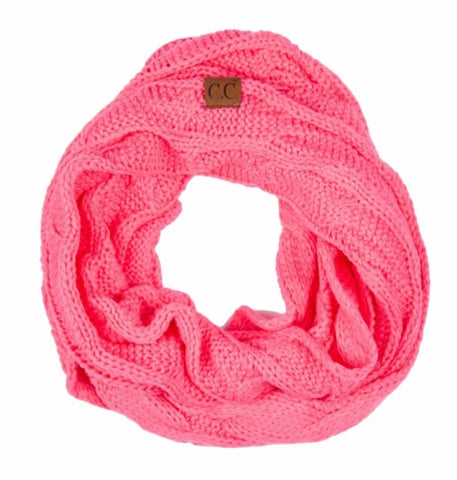 New candy pink scarf CC beanie