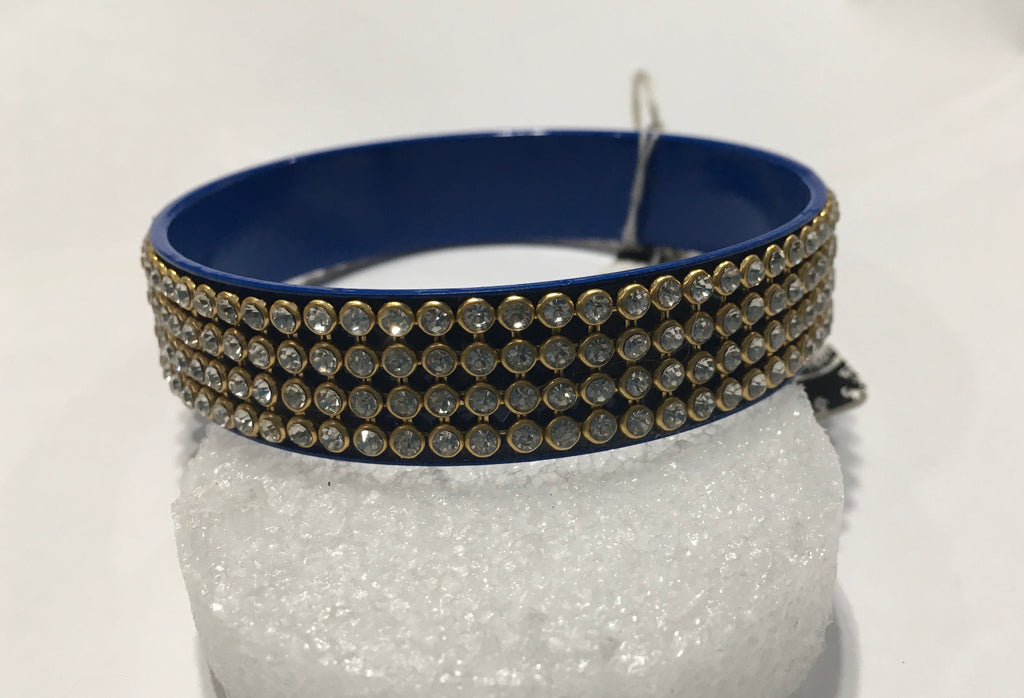 Royal blue rhinestone bracelet