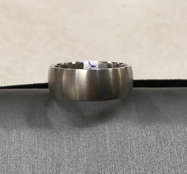 Brushed stainless men’s ring size 10