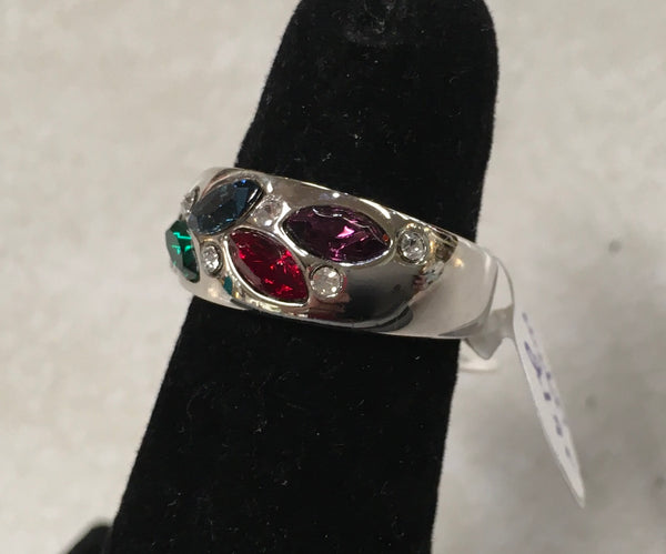 Multi CZ stone ring size 6