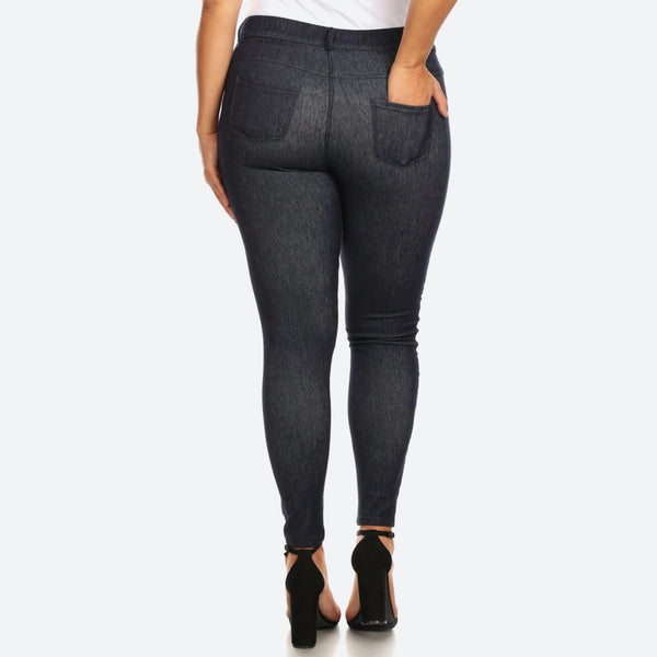 Navy faded X-Large jegging Plus