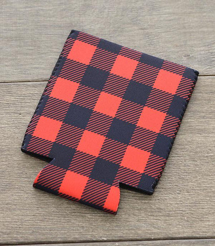 Red Buffalo Plaid Drink Sleeve