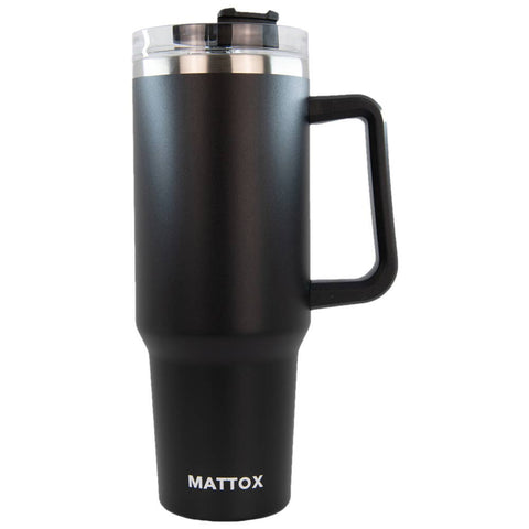 Black 40 oz Tumbler with Handle