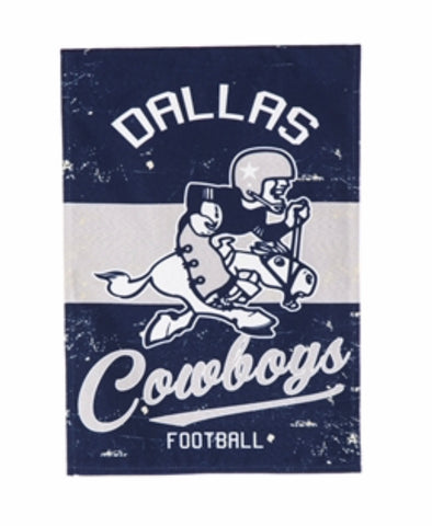 Dallas Cowboys Vintage Linen Garden flag