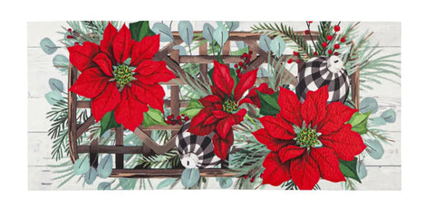 Poinsettia Tobacco Basket Sassafras Switch Mat