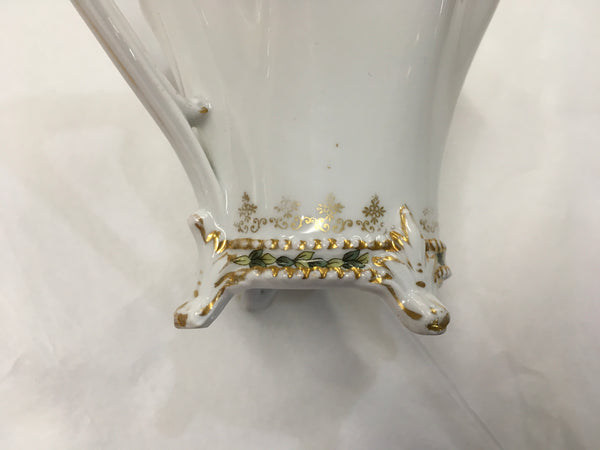 Vintage R S Russia peace branch ruffled footed creamer pitcher preowned