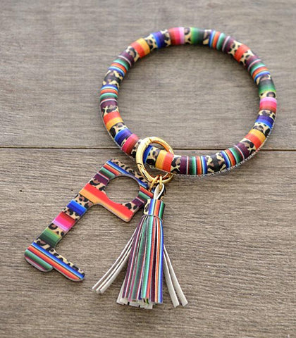 Serape Print Bangle Keychain