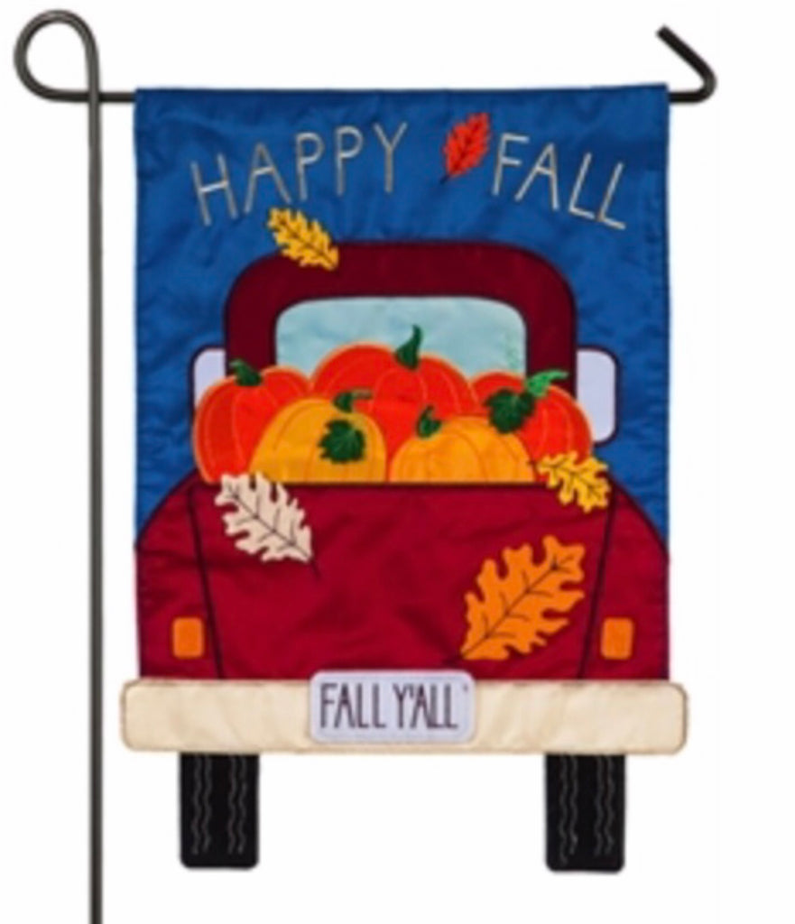 Fall Y'all Pickup Truck Garden Flag