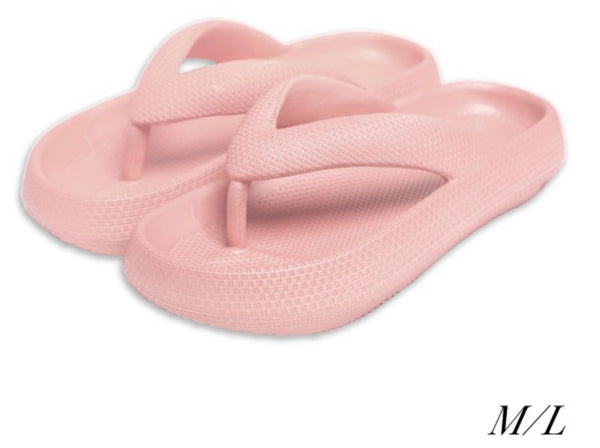 Pink cloud thick flip flop