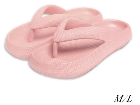 Pink cloud thick flip flop