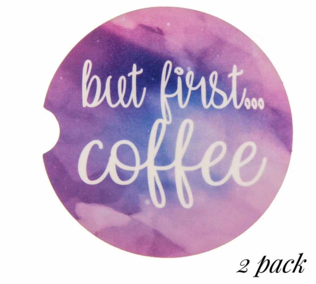 But first..coffee car coaster set
