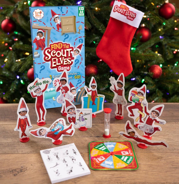 Find the Scout Elves Game Elf on the Shelf