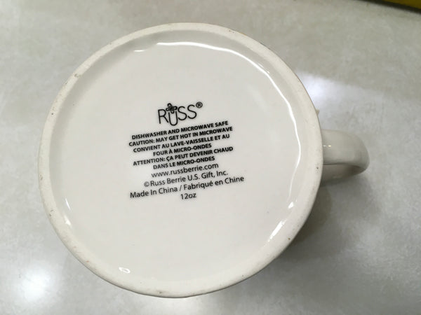 Happy 50th Birthday message mug coffee cup by Russ It’s a Celebration
