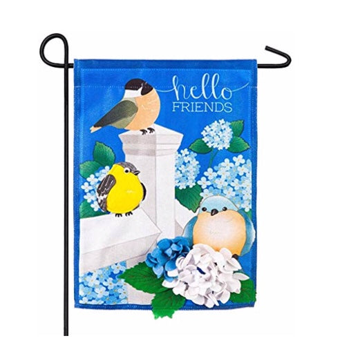 Hydrangea garden 3D garden flag