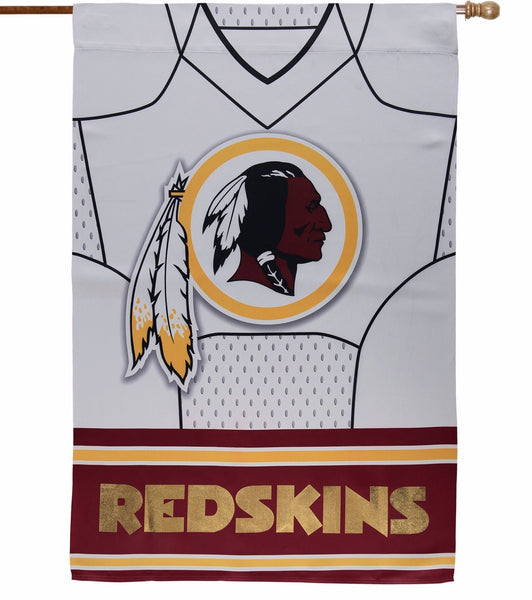 Washington Redskins house flag suede foil