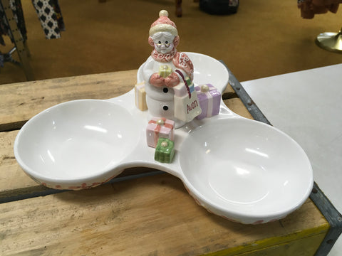 2003 Avon Snow lady Candy dish
