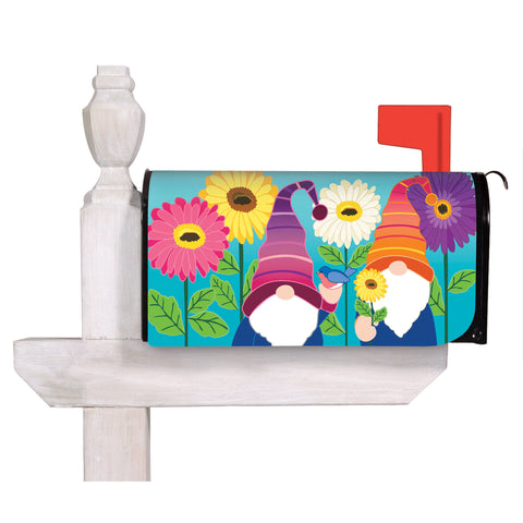 Garden Gnomes Mailbox Cover