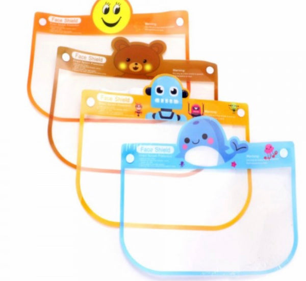 Kids Reusable Smiley Transparent Face shield