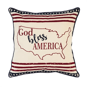 God Bless America Pillow