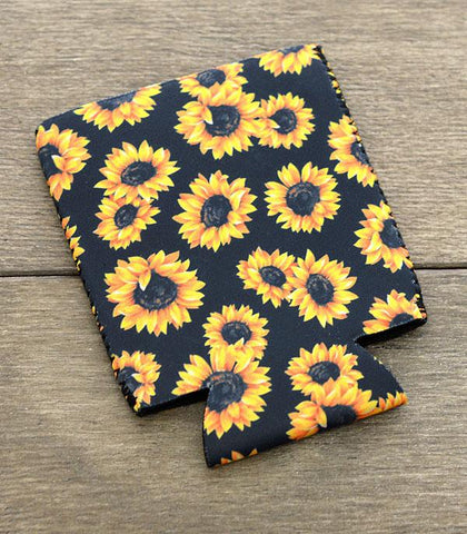 Sunflower Print Drink Sleeve