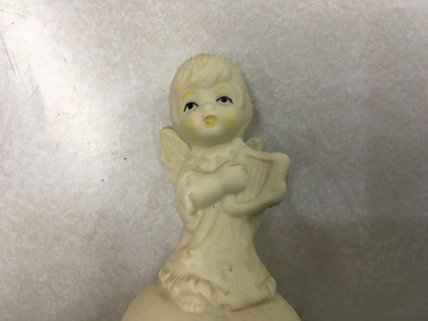 Vintage porcelain Angel with harp bell by HomeTrends