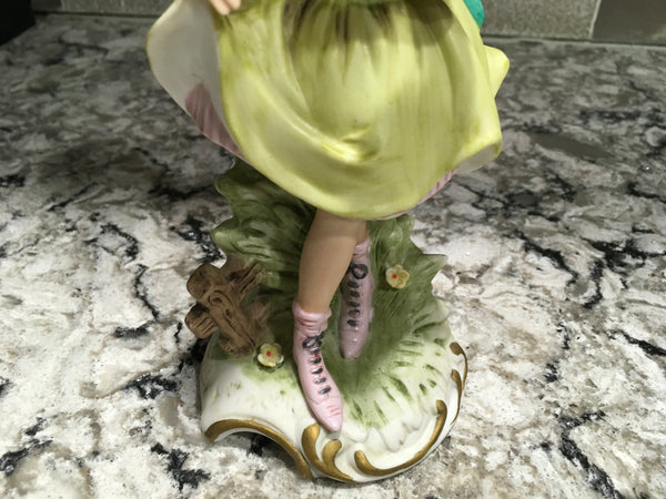 Vintage Napcoware Homeco girl in boots figurine 1983