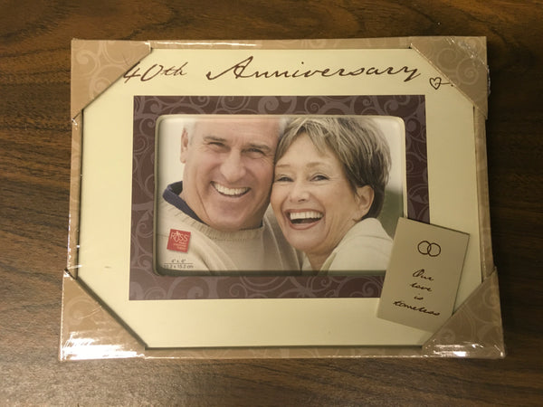 40th Anniversary picture frame Russ
