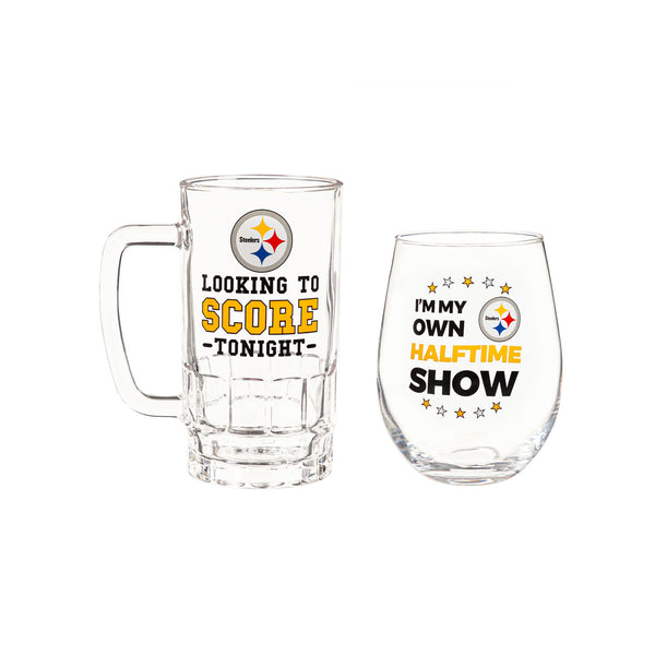 Pittsburgh Steelers Wine & Beer Gift Set