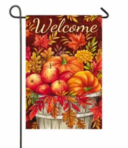 Apples and pumpkins garden flag