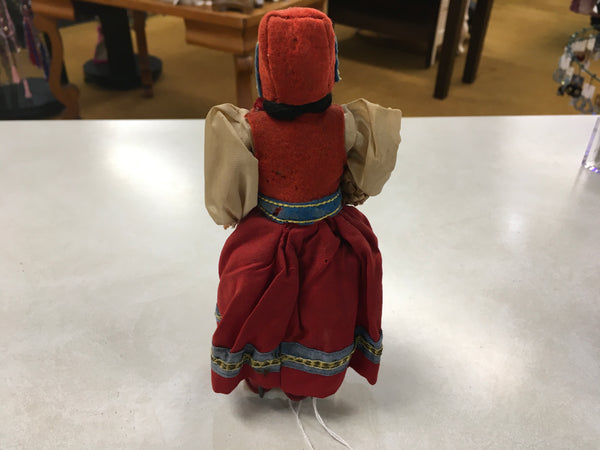 I s Sutton and son “Ginger” doll on stand made in Italy