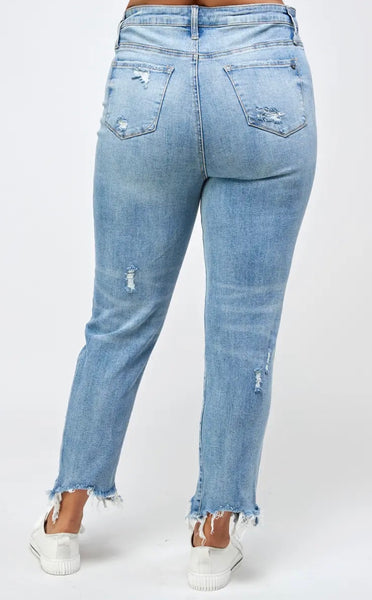 Insane Gene button denim Jeans Plus size